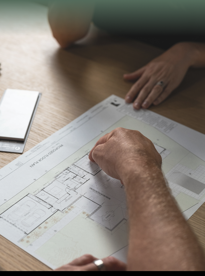 Renovation plans and selections Building plans, specifications and material selections for a Gold Coast renovation